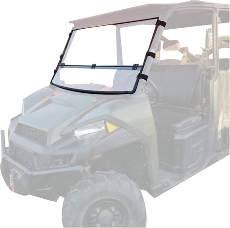 HECASA Parabrisas Abatible 2 En 1 Compatible Con Polaris Ranger 1000 XP