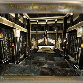 AJ Ancient Egyptian Shrine Render State