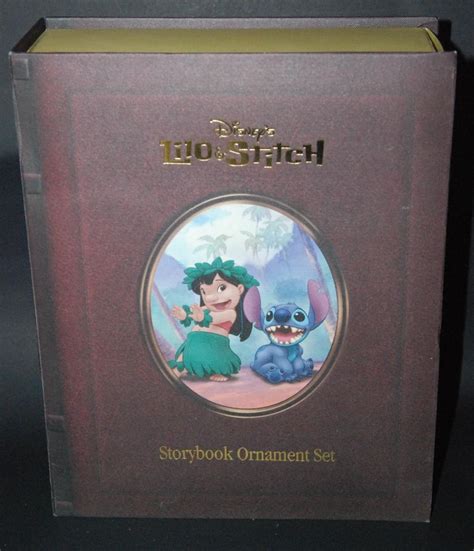 Disney Lilo And Stitch Storybook Christmas Ornament Set 1834111328