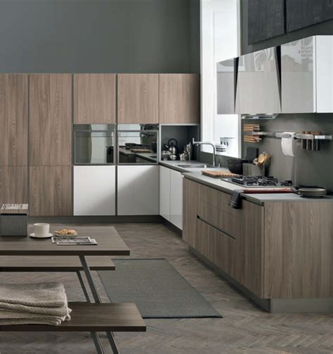 Cucina Moderna In Legno Noce Palomino Infinity Stosa