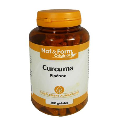 Nat Form Curcuma Piperine Gelules