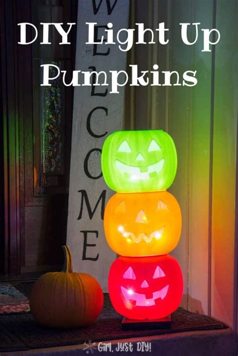 Diy Light Up Pumpkins For Halloween Fun Girl Just Diy