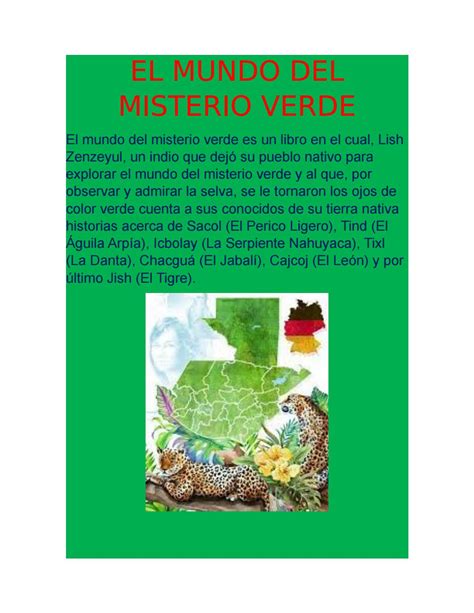 El Mundo Del Misterio Verde By Jose Carlos Gonzalez Lopez Issuu