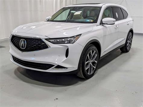 New Acura Mdx Sh Awd With Technology Package In Platinum White