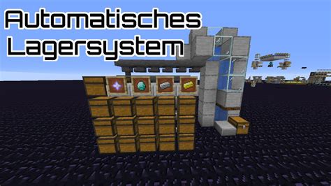 Automatisches Lagersystem Minecraft Quick Tutorial Youtube