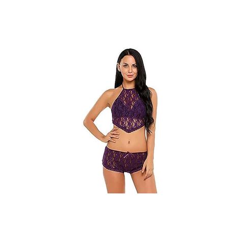 Gccmocr Set Di Lingerie Sexy Pizzo Donna Biancheria Sexy La Cassa A Tre Punti Del Merletto Sexy