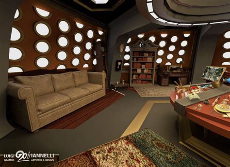 Custom Tardis Console Room Mark 3 Couch Side By Ginovanta On