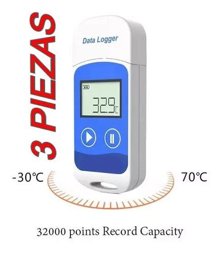 Pzas Termograficador Term Metro Elitech Rc Datalogger Meses Sin