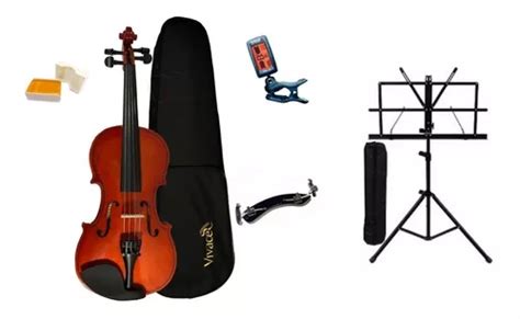 Violino Mo Vivace Kit Estante Afinador Espaleira