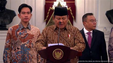 Daftar Lengkap Kementerian Negara Kabinet Merah Putih Tribun Timur