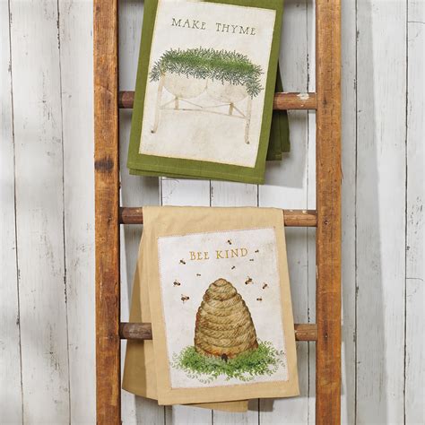 Bee Kind Primitive Kitchen Towel Primitives By Kathy