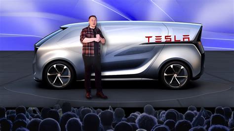 L3AKED Real Design Elon Musk F NALLY UNVEILED The Tesla Van Maily