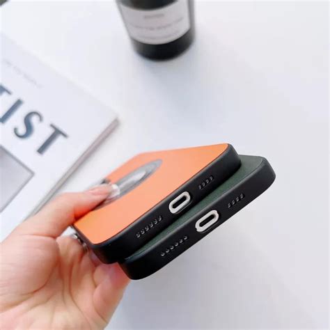 Husa Premium Magsafe Leather Pentru Iphone Pro Max Orange