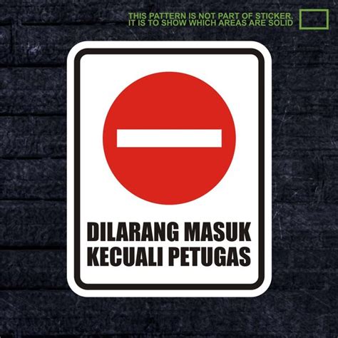 Jual 2xWSKPC 010 Sticker Safety Sign K3 Keselamatan Kerja Dilarang