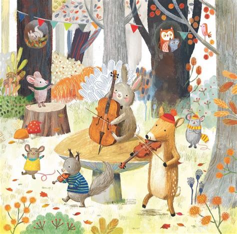 Pin By Negin Sgh On Musician Whimsical Illustration Autumn