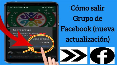 C Mo Abandonar Un Grupo En Facebook Actualizaci N Salir Del