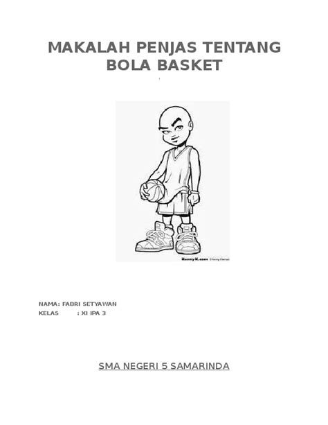 Doc Makalah Penjas Tentang Bola Basket Nama Fabri Setyawan Kelas