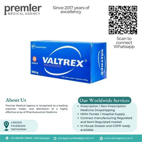 500mg Valtrex Valacyclovir Tablet 42 Tablets At Rs 600 Bottle