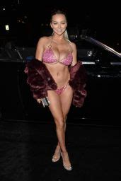 Lindsey Pelas In Bikini Treats Magazine Halloween Party