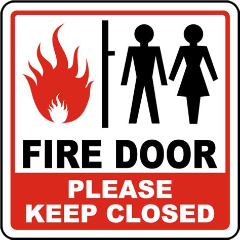 Fire Door Please Keep Close Sign R5430 By