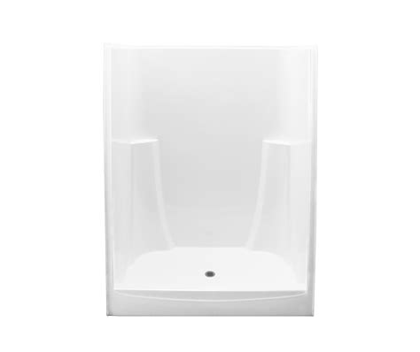 G 6034 SH NS 60 X 34 AcrylX Alcove One Piece Shower With Center Drain