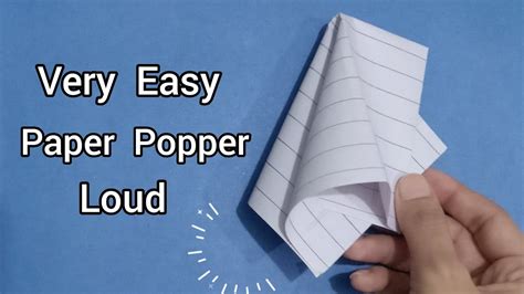 How To Make An Easy Paper Popper Origami Easy Youtube