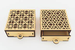 Drawer Box Laser Cut Svg Files Graphic By Elazer Dizayn Creative Fabrica