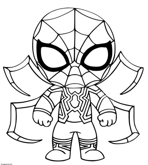 Desenho Para Colorir Homem Aranha De Ferro Imagesee