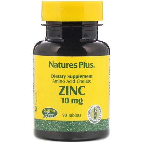 Natures Plus Zinc 10 Mg 90 Tablets By Iherb