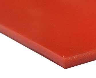 Silicone Commercial Grade Red Orange 50A Silicone Rubber Sheet