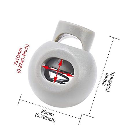 Snapklik DYZD Single Hole Cord Lock Plastic Spring Toggle Stopper