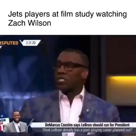 Jets Players At Film Study Watching Zach Wilson IsPuTED VEE DeMarcus