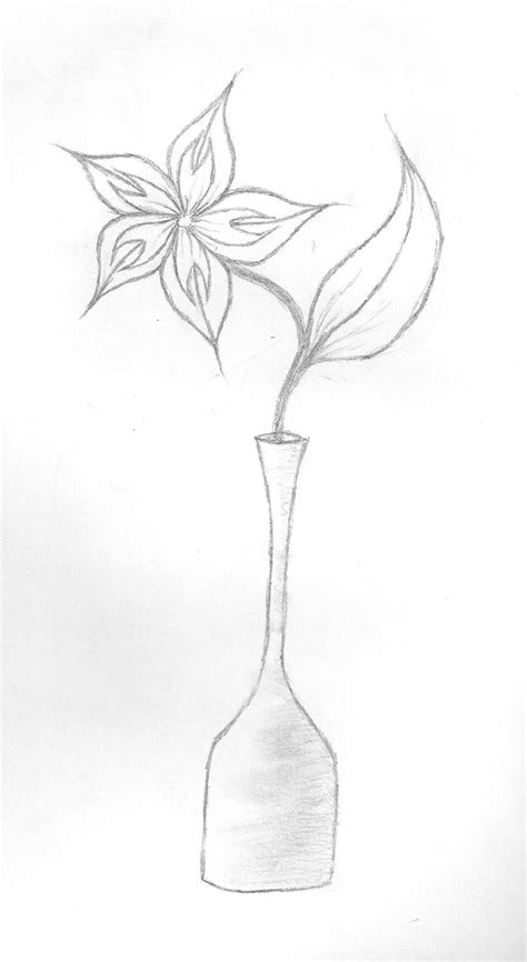 Pencil Drawings Of Flowers In A Vase Pencildrawing2019