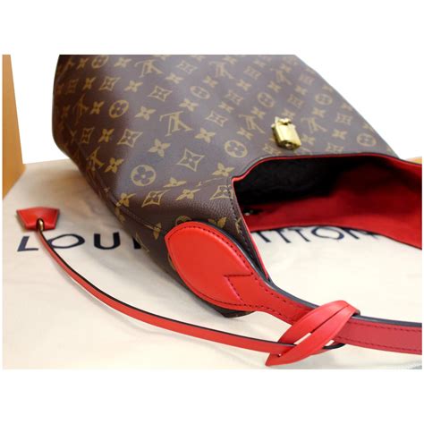 Louis Vuitton Flower Hobo Monogram Canvas Shoulder Bag Brown Us