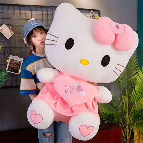 Big Size Cute Sanrio Hello Kitty Pink Melody Plushie Doll Hello Kitty