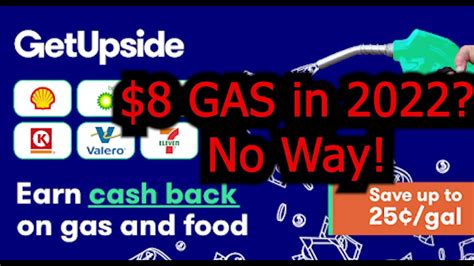 How To Save Money On Gas With Get Upside App Free Gas 25 Centsgallon