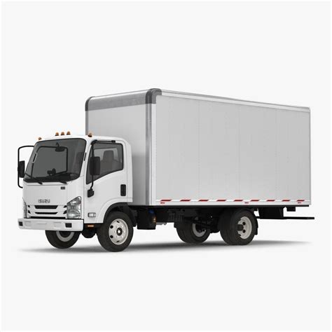 Box Truck Isuzu NPR 2018 Simple Interior 3D Model #AD ,#Isuzu#NPR#Box# ...