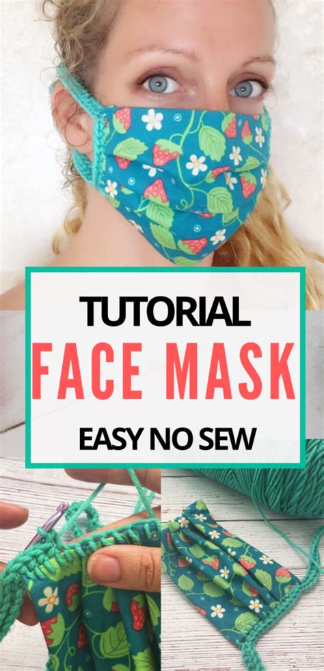 Face Mask DIY No Sew Fabric Crochet Pattern Crafting On The Fly