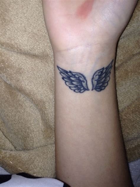 Angel Wings Wrist Tattoo Angel Wing Wrist Tattoo Mini Tattoos Tattoos