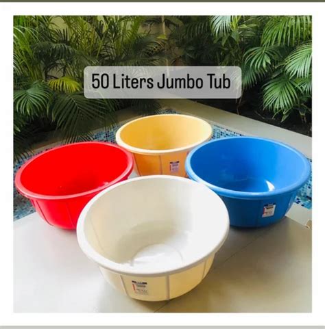 Ppcp Unbreakable Jumbo Tub Liter Tub Bathroom Tub For Household