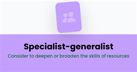 Specialist Generalist
