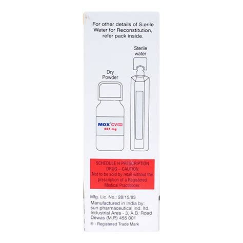 MOX CV DS 457mg Oral Suspension 30ml Price Uses Side Effects Netmeds