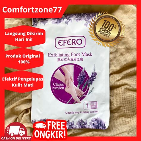 Jual Masker Kaki Efero Foot Mask 1 Pasang Efektif Eksfoliating