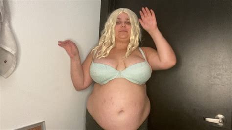 Blonde Chubby Belly Rubs Burping JOI Jojo Lavans Clip Store Clips4sale