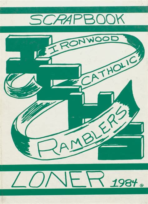 1984 yearbook from Ironwood Catholic High School from Ironwood, Michigan for sale