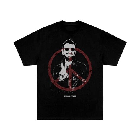 Ringo Starr Peace Black T Shirt Ringo Starr Official Store