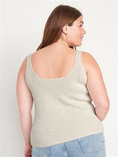 V Neck Rib Knit Sweater Tank Top Old Navy