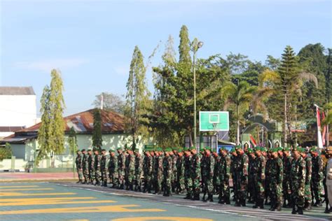 Kodim 1015 Sampit Gelar Upacara Bendera Mingguan Setiap Hari Senin