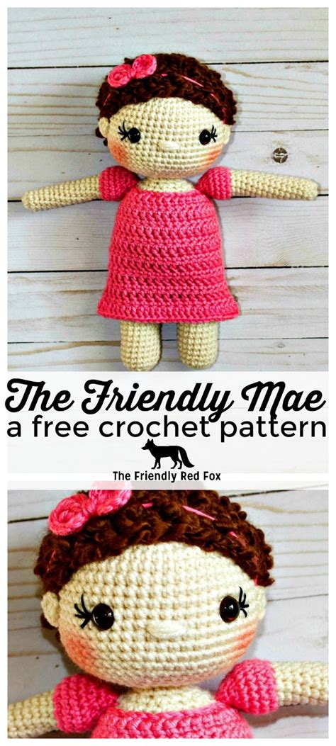 Free Crochet Doll Pattern The Friendly Mae