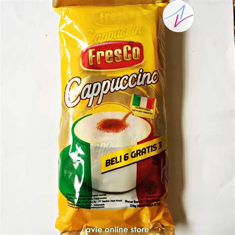 Jual Kopi Fresco Cappuccino 1 Bag 9 X 25 Gr Shopee Indonesia